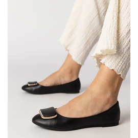Ballerinas de mujeres negras con circones negro 2