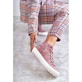 Big Stars Sneakers de femenina High Aislada EE274113 rosado 1 Big Stars Sneakers de femenina High Aislada EE274113 rosado 1