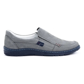 Olivier Mocasines hombre piel gris 943MA 1
