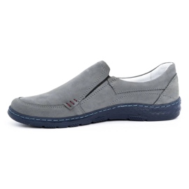 Olivier Mocasines hombre piel gris 943MA 2