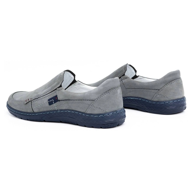 Olivier Mocasines hombre piel gris 943MA 4