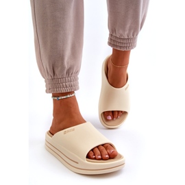 Chanclas de Mujer con Plataforma Big Star NN274A034 Beige 1