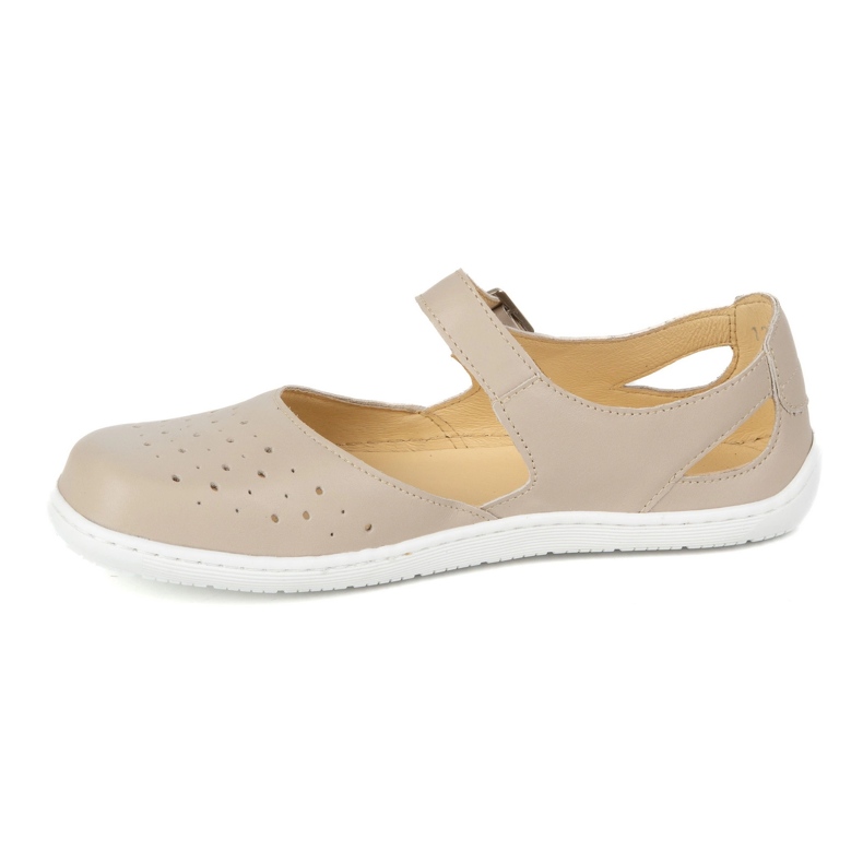 Barefoot Barefoot Women's Olivier 1284 - Zapatos de cuero con hebilla para las estilizaciones de beige todos los días y elegantes 1