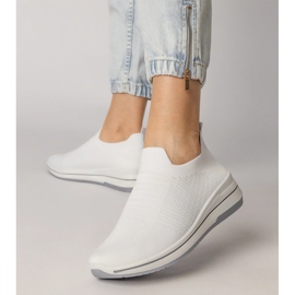 Zapatillas deportivas sin cordones blancas blanco 3