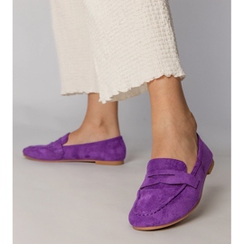 Mocasines de violeta elegantes de Ekozamsz 2