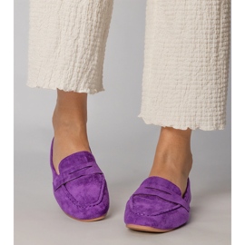 Mocasines de violeta elegantes de Ekozamsz 3