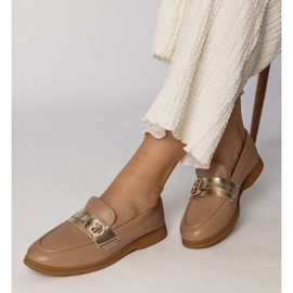 Mocasines ecológicos y ecológicos con circones cremoso 2