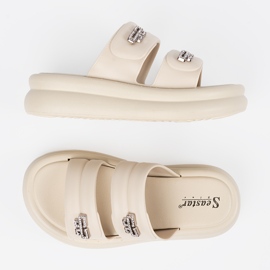 Seastar Light -Beige Women's Flip Flip en la plataforma 3