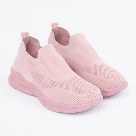 Calcetines rosados ​​zapatos deportivos 2