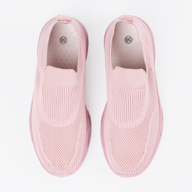 Calcetines rosados ​​zapatos deportivos 3
