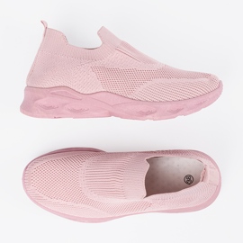 Calcetines rosados ​​zapatos deportivos 4