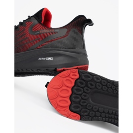 Zapatillas negras y rojas para correr negro 1