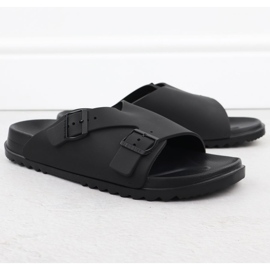 Black Big Star RR174A019 Menaderas de playa negra para hombres negro 1