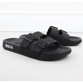 Black Big Star RR174A036 Slippers de playa negra para hombres negro 1