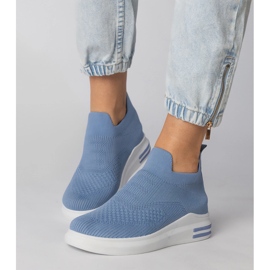 Zapatillas de zapatillas azules 4