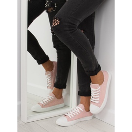 Deportivas rosas de mujer T-1717 Rosa rosado 1
