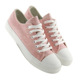 Deportivas rosas de mujer T-1717 Rosa rosado 2