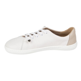 WASAK Zapatos descalzos de mujer cuero minimalista 0771W blanco 6