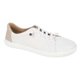 WASAK Zapatos descalzos de mujer cuero minimalista 0771W blanco 7