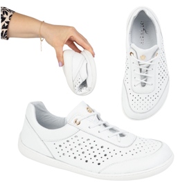 Olivier Zapatillas de zapatillas minimalistas de mujer descalzo 1769pol o abiertamente blanco 12