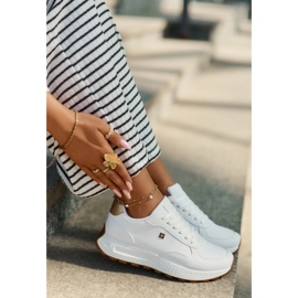 Zapatos deportivos femeninos livianos Big Star RR274629 Hi-Polish White System blanco 7
