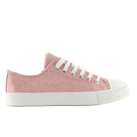 Deportivas rosas de mujer T-1717 Rosa rosado 5