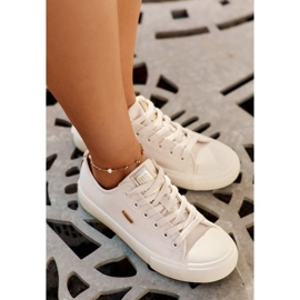 Zapatillas de deporte de material para mujeres Big Star RR274768 beige 4