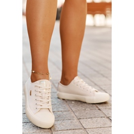 Zapatillas de deporte de material para mujeres Big Star RR274768 beige 2