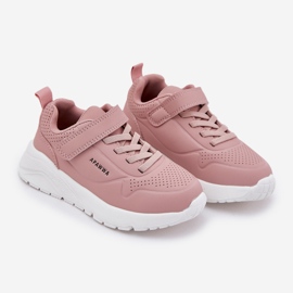 Zapatos deportivos para niños ligeros en la plataforma rosa 1