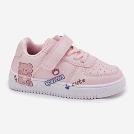 Zapatillas de zapatillas de peluche rosa con un oso de peluche rosa rosado 6