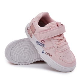 Zapatillas de zapatillas de peluche rosa con un oso de peluche rosa rosado 7