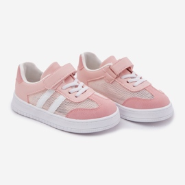 Zapatillas para niños velcro rosa 1