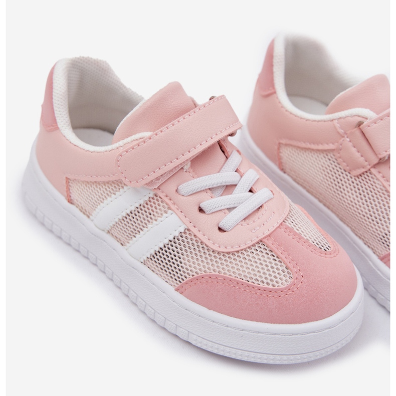 Zapatillas para niños velcro rosa rosado 2