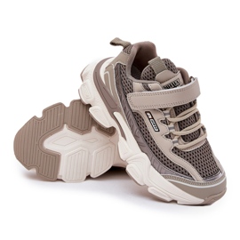 Zapatillas deportivas de zapatillas para caqui velcro beige 6