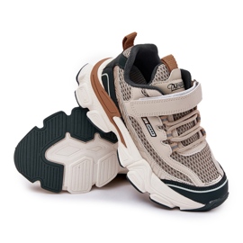 Zapatillas deportivas deportivas de zapatillas para beige velcro 9