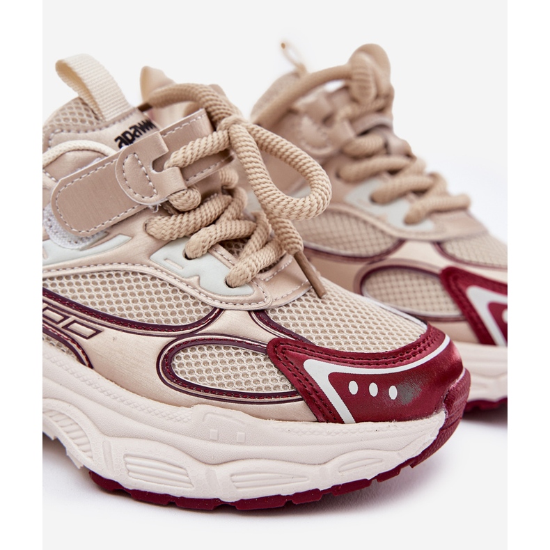 Zapatillas para niños en una suela de oro gruesa dorado 2