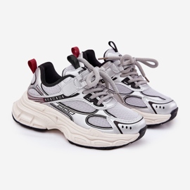 Zapatillas de deporte para niños en una placa gruesa de plata xairana 1