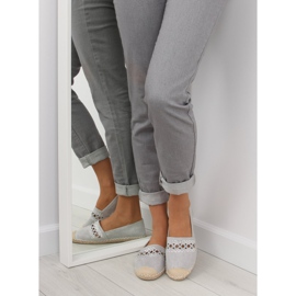 Alpargatas grises para mujer SK135 Plata 4