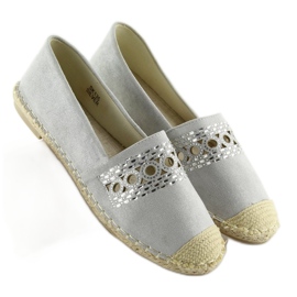 Alpargatas grises para mujer SK135 Plata 1