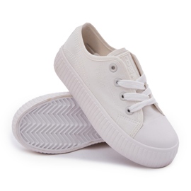 Big Star RR374009 Białe Lace -Up zapatillas de deporte blanco 9