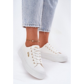Zapatillas para mujeres en la plataforma Lee Cooper LCW-25-02-3289 White blanco 7