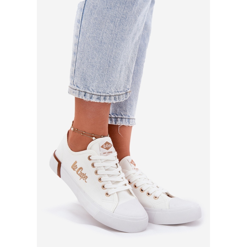 Zapatillas de deporte de material para mujeres Lee Cooper LCW-25-31-3428L White blanco 1