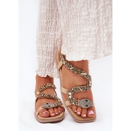 Sandalias de mujeres con decoración Eco Sonflower Artiker 56C1361 beige 3