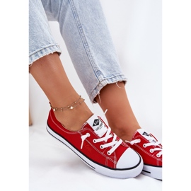 Material de zapatillas para mujeres Lee Cooper LCW-25-02-3298L Rojo 6
