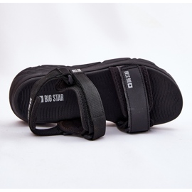 Sandalias deportivas femeninas en la plataforma negra Big Star RR274A077 negro 12