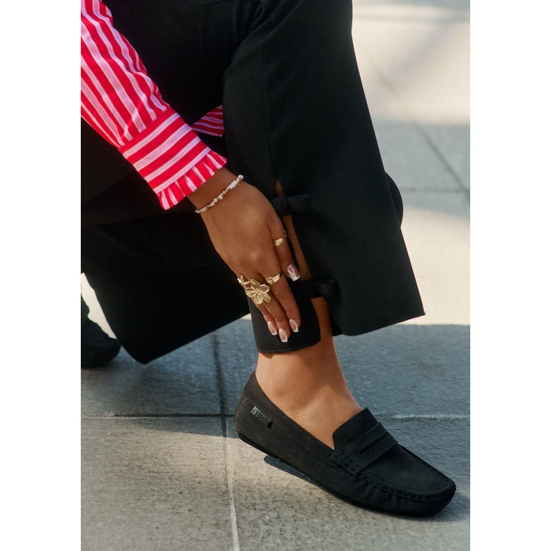 Mocasines de gamuza femenina Big Star RR274948 Negro 2