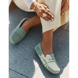 Mocasines de gamuza femenina Big Star RR274945 Verde 3