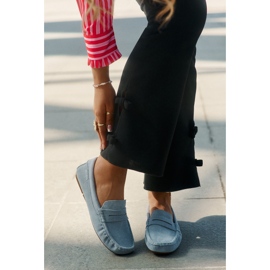 Mocasines de gamuza femenina Big Star RR274943 Azul 11