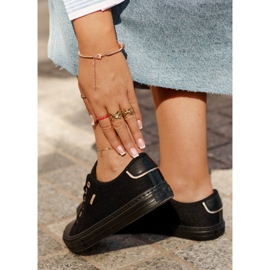 Zapatillas de deporte de material para mujeres Big Star RR274765 Negro 6