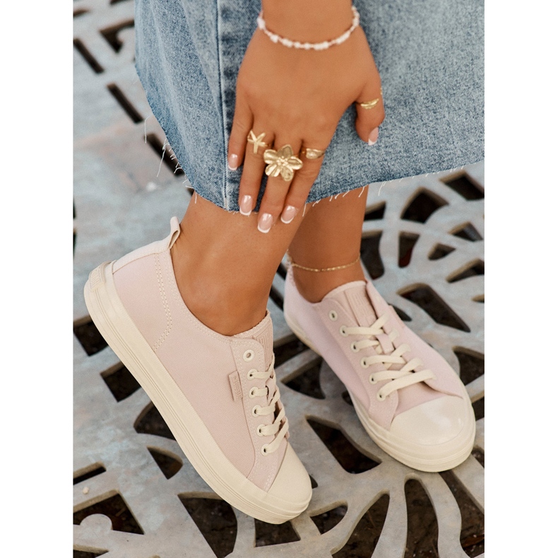 Big Star Women RR274732 Sneakers de color rosa claro rosado 2